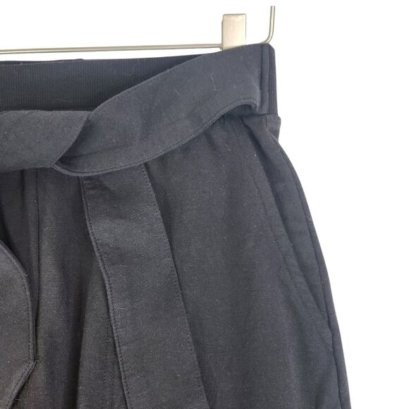 SUMMERSALT Pants Womens Small Black Pull On Softest French Terry Tie-Waist Pants - Picture 5 of 9